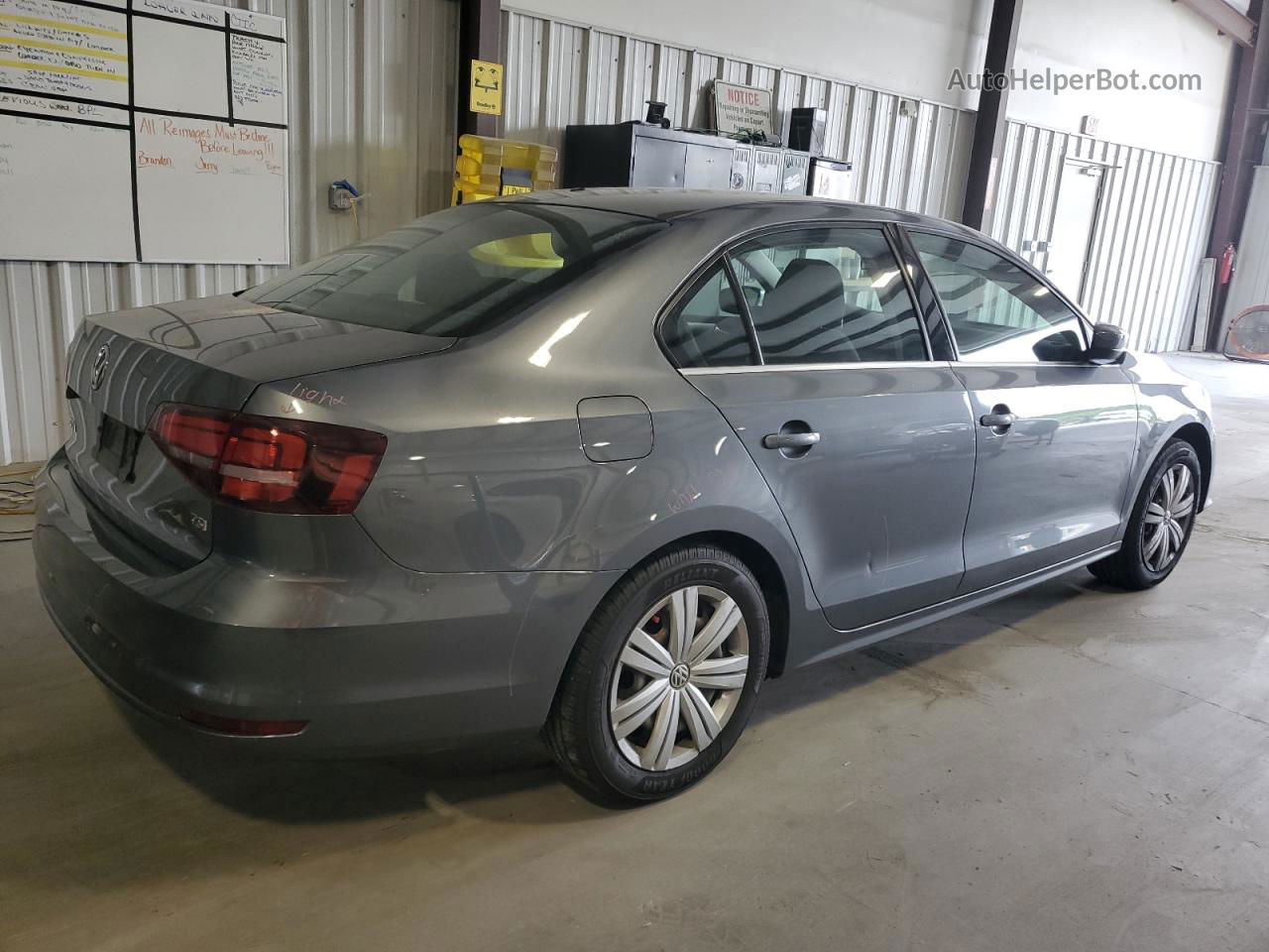 2017 Volkswagen Jetta S Gray vin: 3VW2B7AJ9HM413480