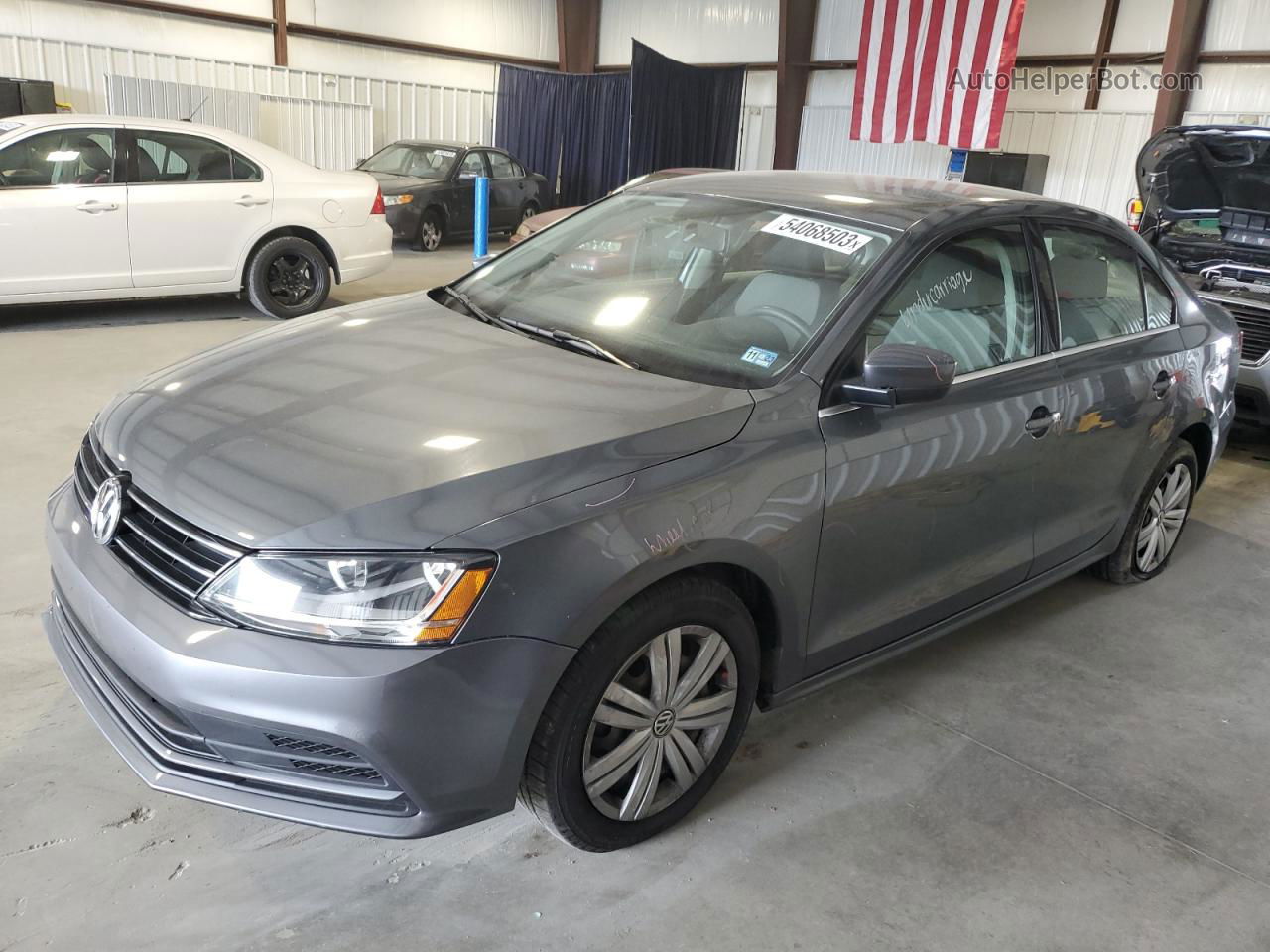 2017 Volkswagen Jetta S Серый vin: 3VW2B7AJ9HM413480