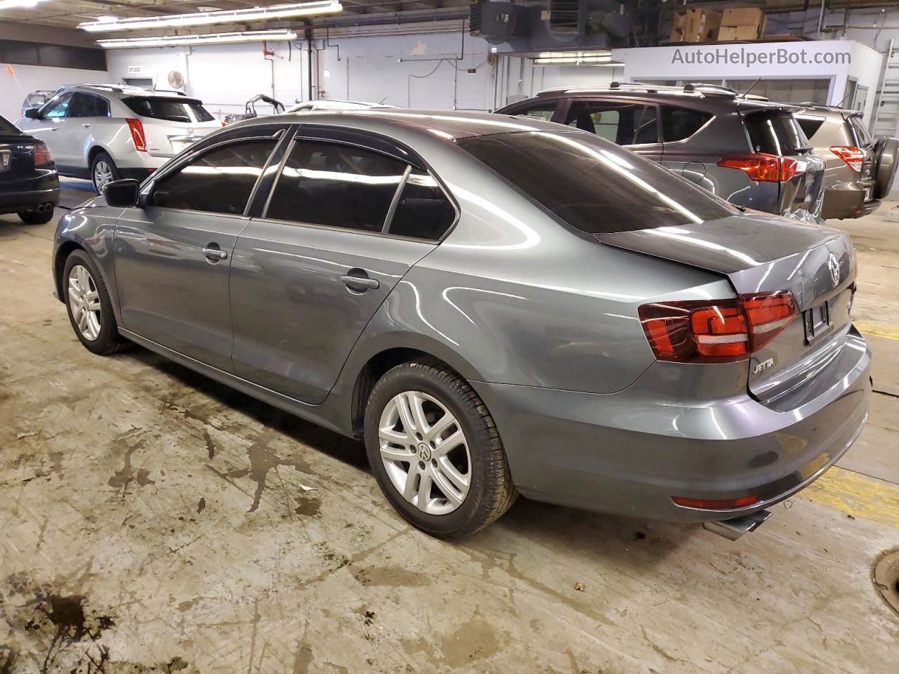 2018 Volkswagen Jetta S Gray vin: 3VW2B7AJ9JM233485