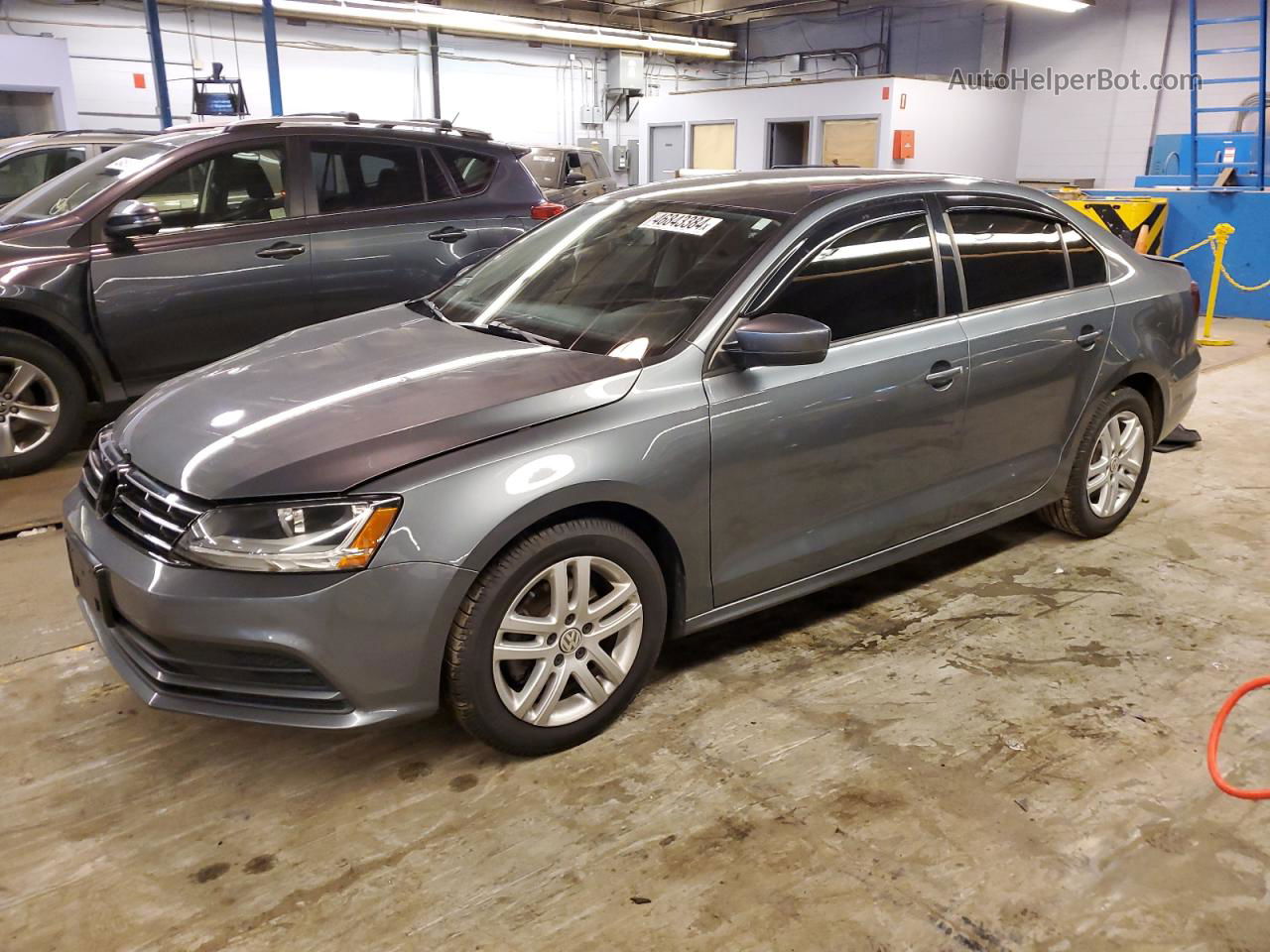 2018 Volkswagen Jetta S Gray vin: 3VW2B7AJ9JM233485