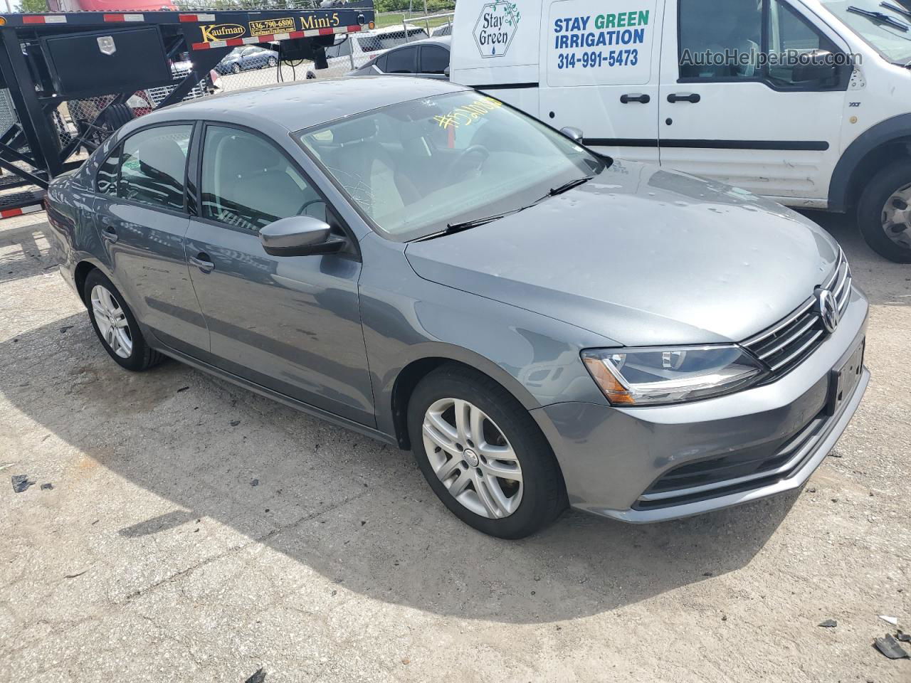 2018 Volkswagen Jetta S Угольный vin: 3VW2B7AJ9JM244342