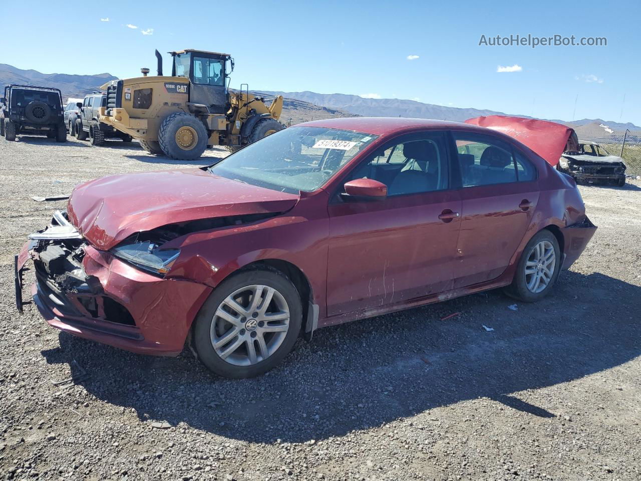 2018 Volkswagen Jetta S Красный vin: 3VW2B7AJ9JM246642