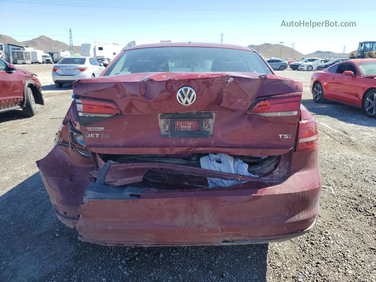 2018 Volkswagen Jetta S Red vin: 3VW2B7AJ9JM246642