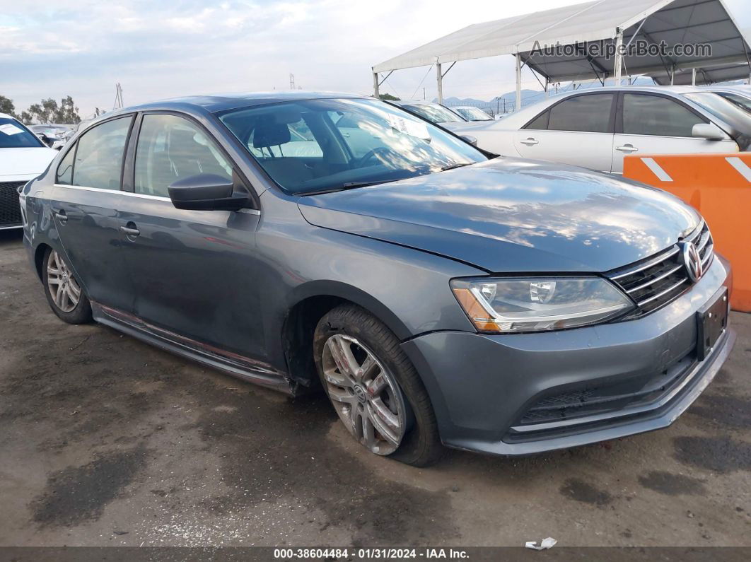 2017 Volkswagen Jetta 1.4t S Gray vin: 3VW2B7AJXHM211828