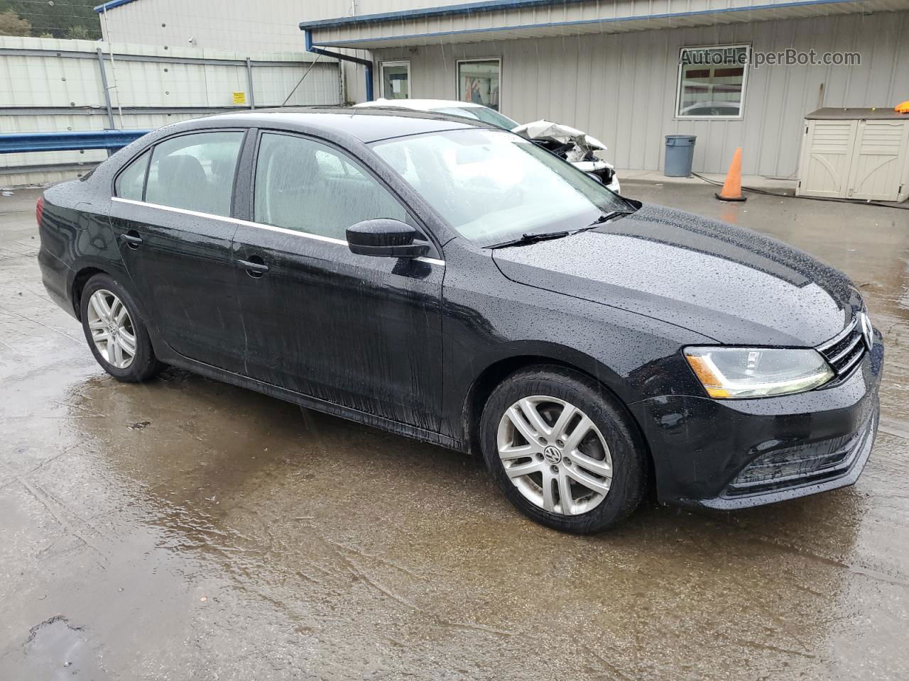 2017 Volkswagen Jetta S Black vin: 3VW2B7AJXHM247194