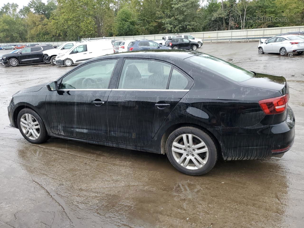 2017 Volkswagen Jetta S Black vin: 3VW2B7AJXHM247194