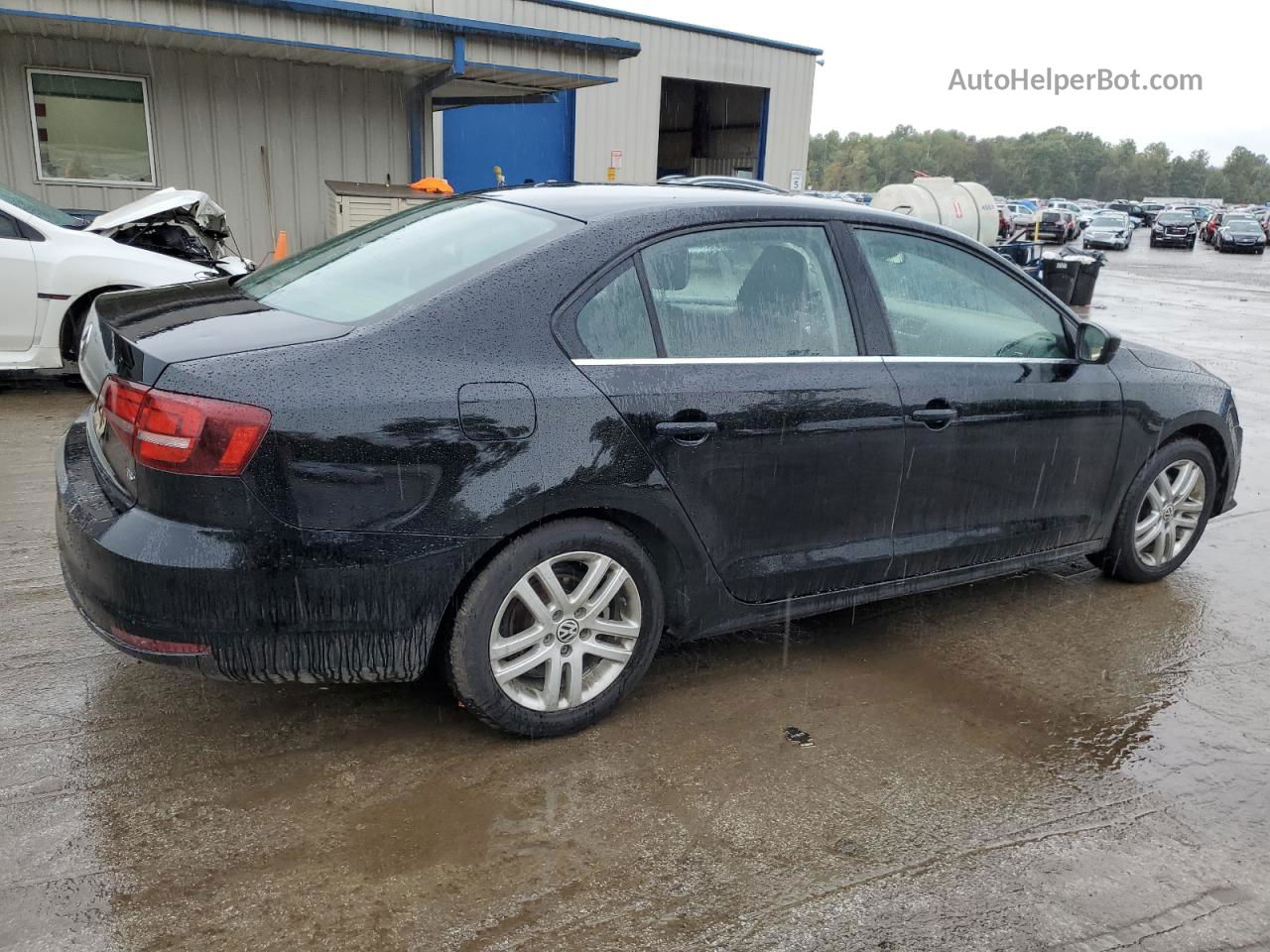 2017 Volkswagen Jetta S Black vin: 3VW2B7AJXHM247194