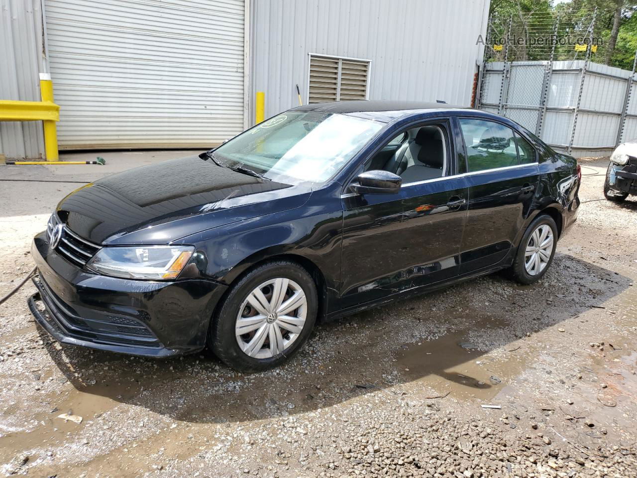 2017 Volkswagen Jetta S Черный vin: 3VW2B7AJXHM289946