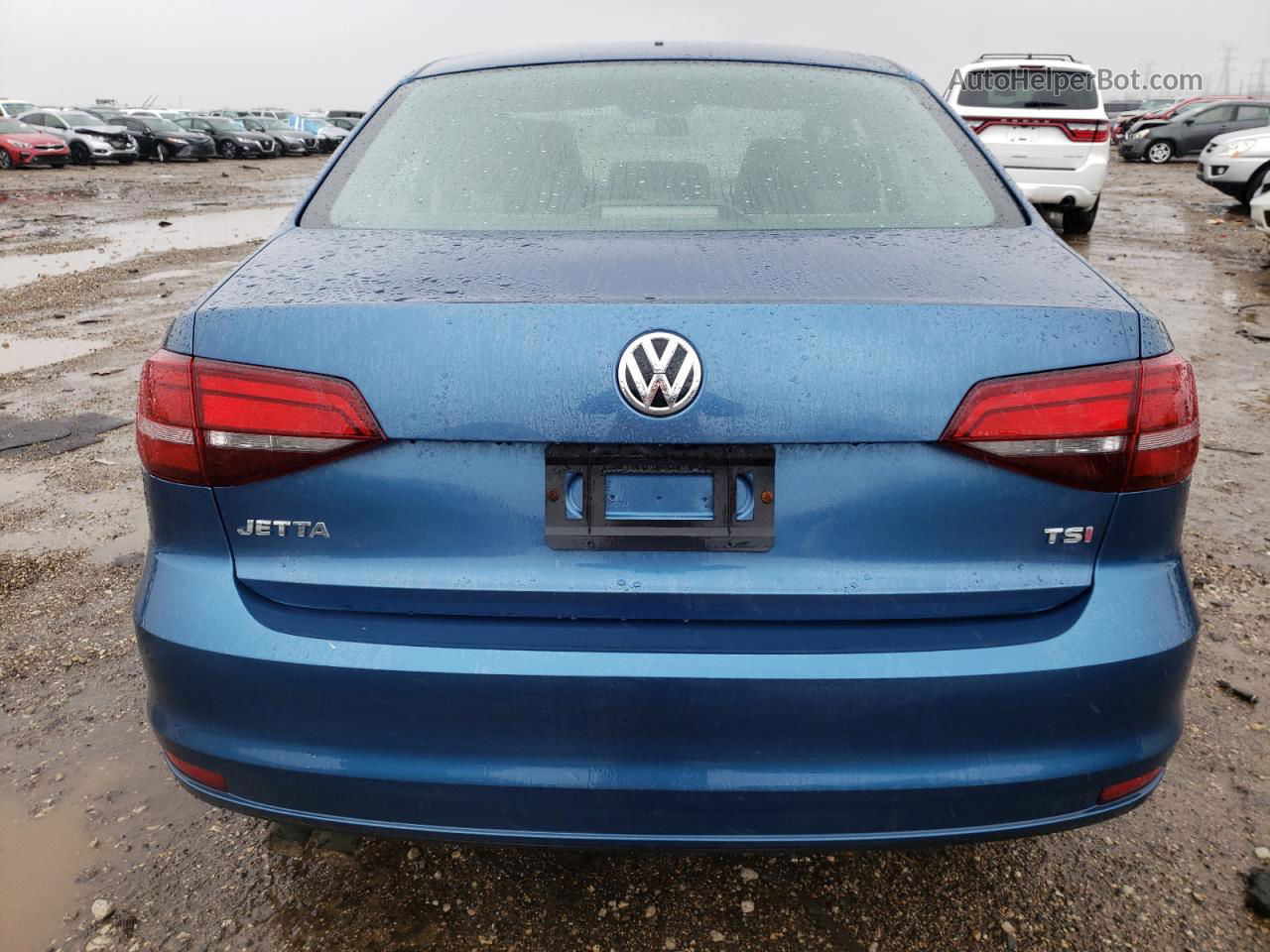 2017 Volkswagen Jetta S Синий vin: 3VW2B7AJXHM301948