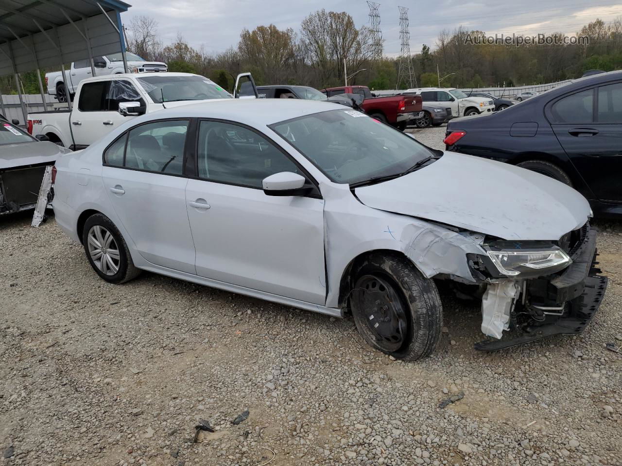 2017 Volkswagen Jetta S Silver vin: 3VW2B7AJXHM302811