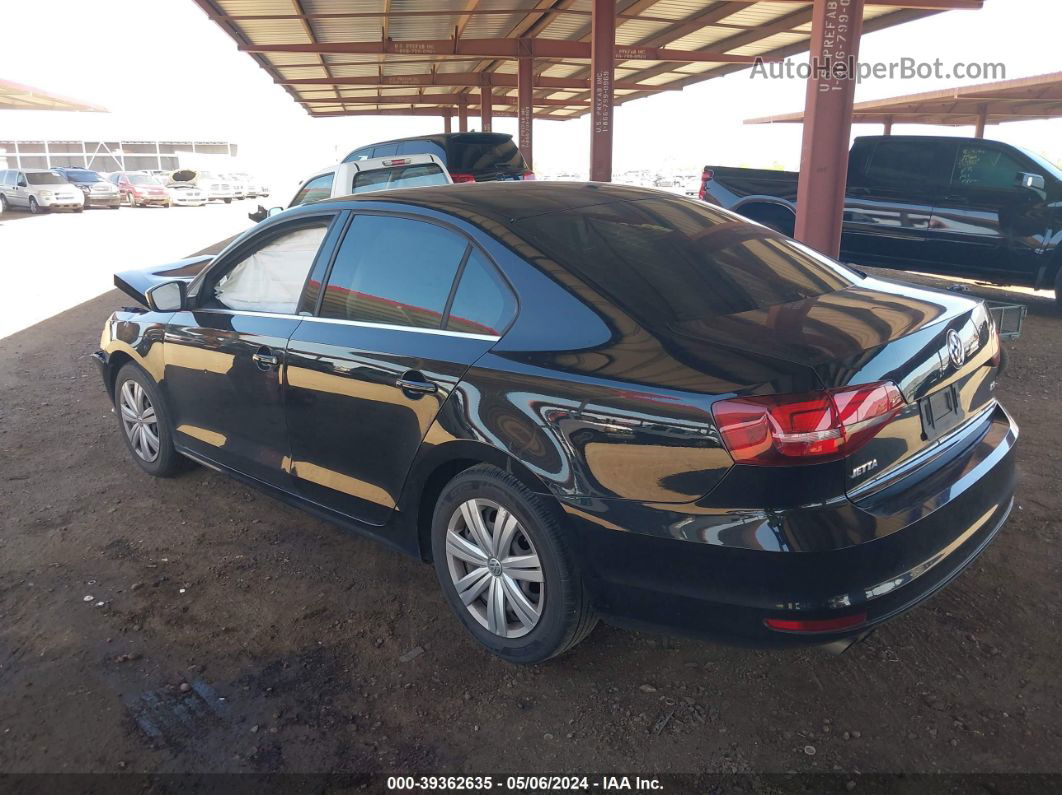 2017 Volkswagen Jetta 1.4t S Black vin: 3VW2B7AJXHM305885