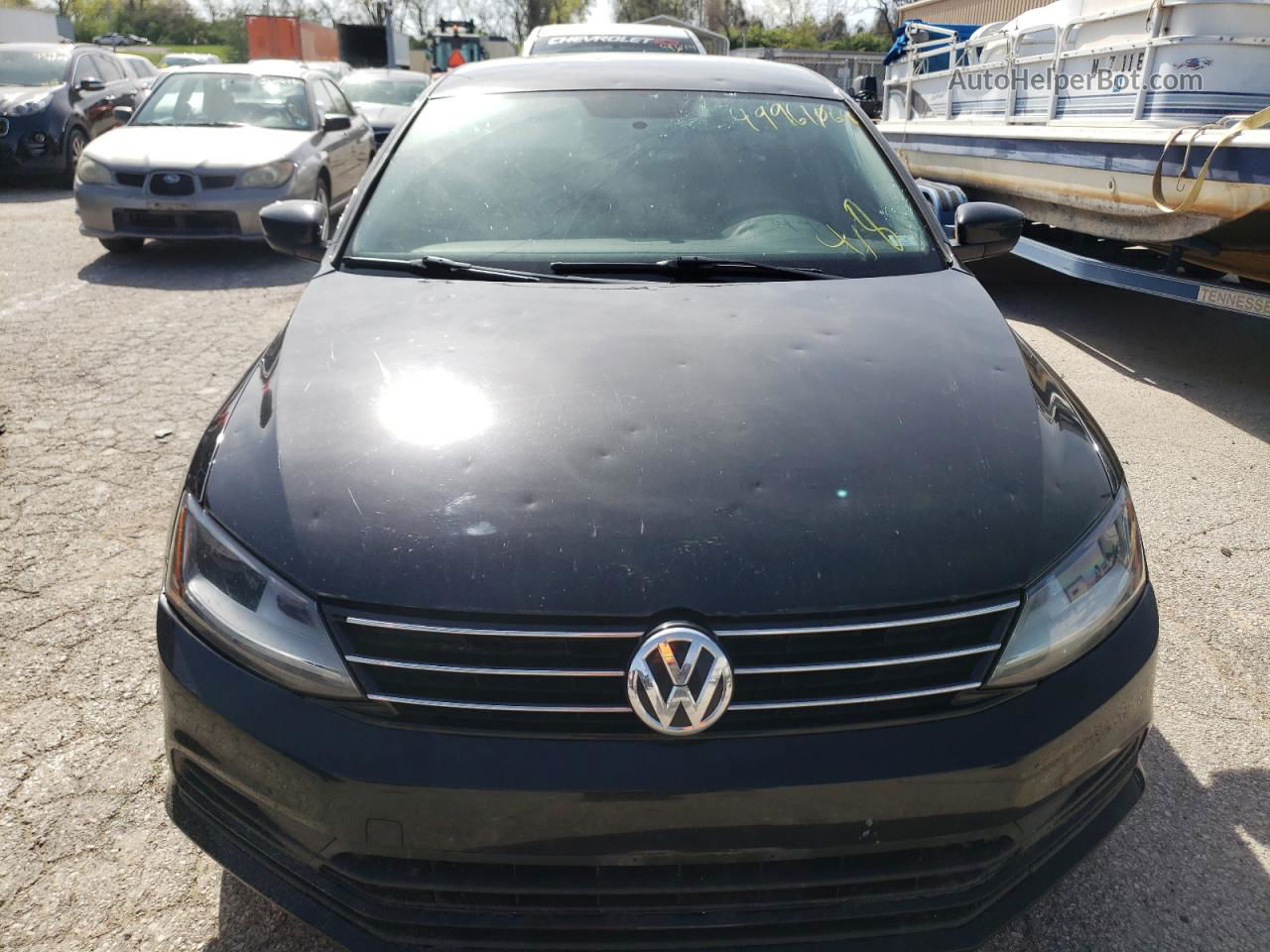 2017 Volkswagen Jetta S Черный vin: 3VW2B7AJXHM318152