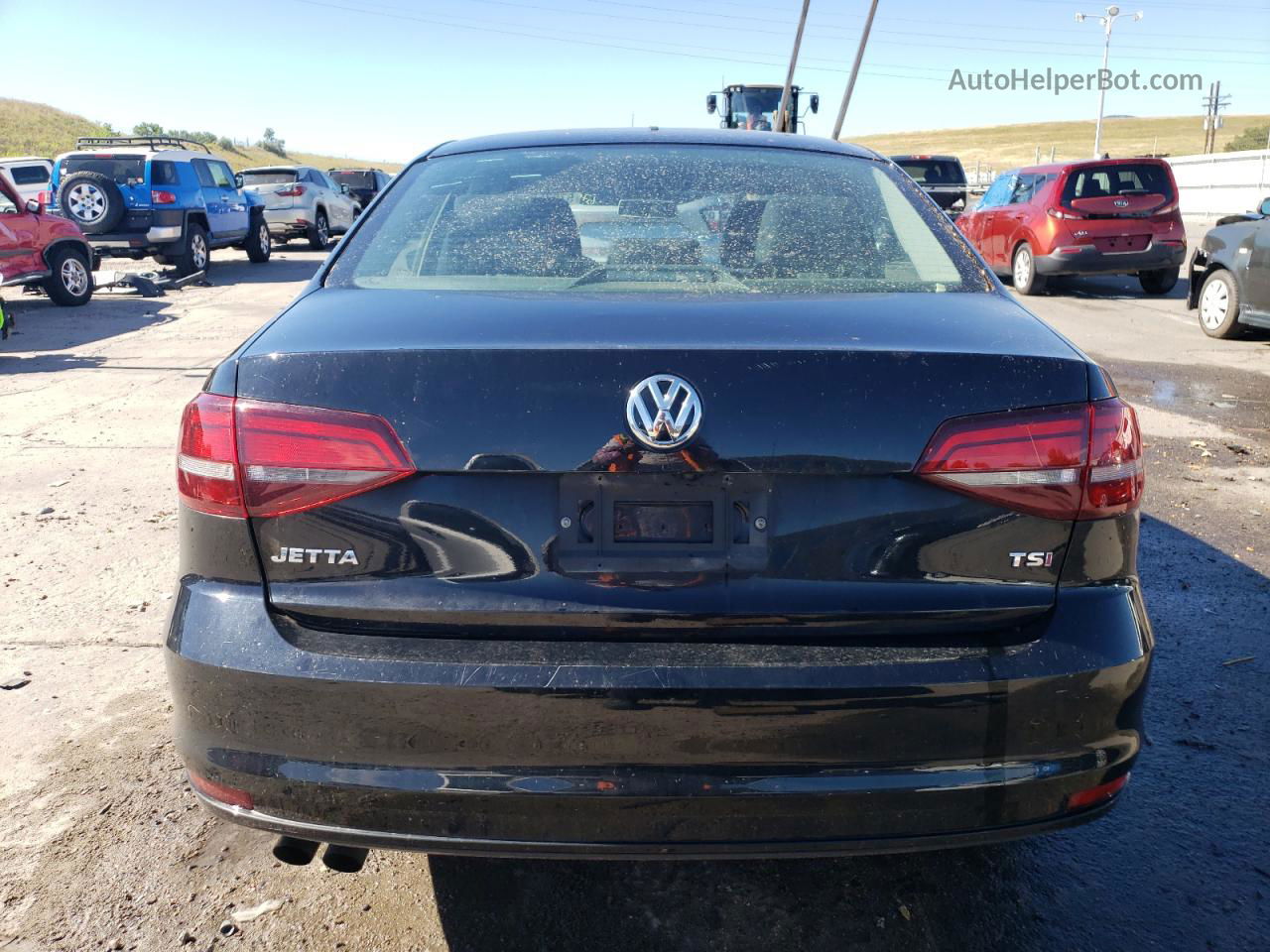 2017 Volkswagen Jetta S Black vin: 3VW2B7AJXHM333945