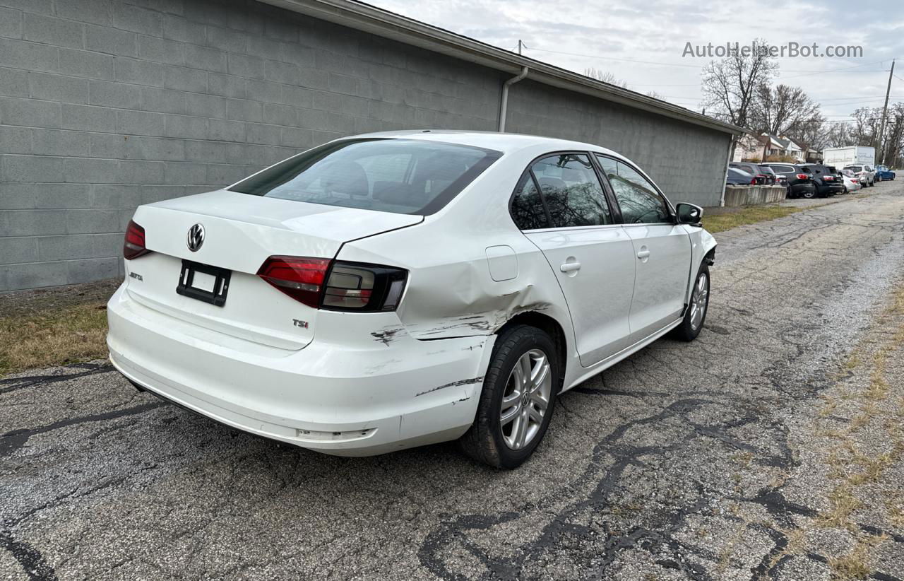 2017 Volkswagen Jetta S Белый vin: 3VW2B7AJXHM344508