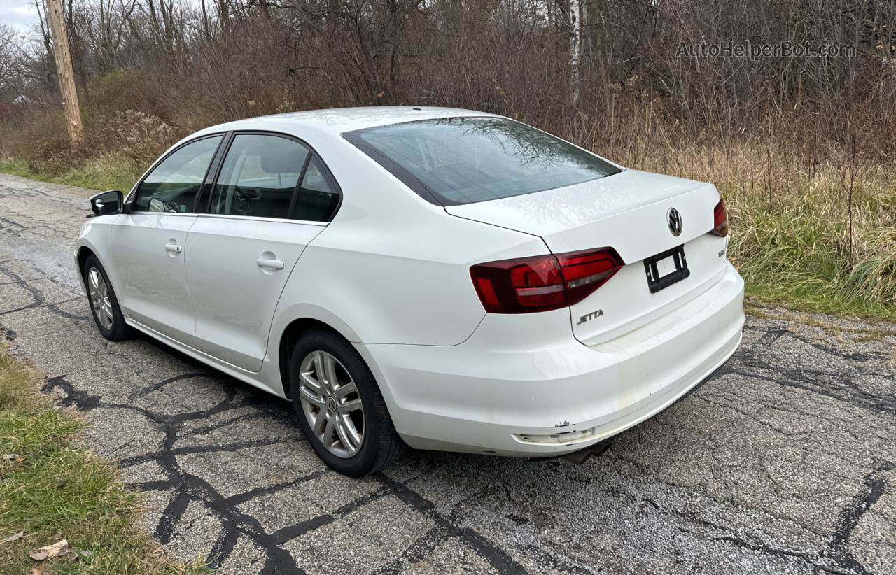 2017 Volkswagen Jetta S Белый vin: 3VW2B7AJXHM344508