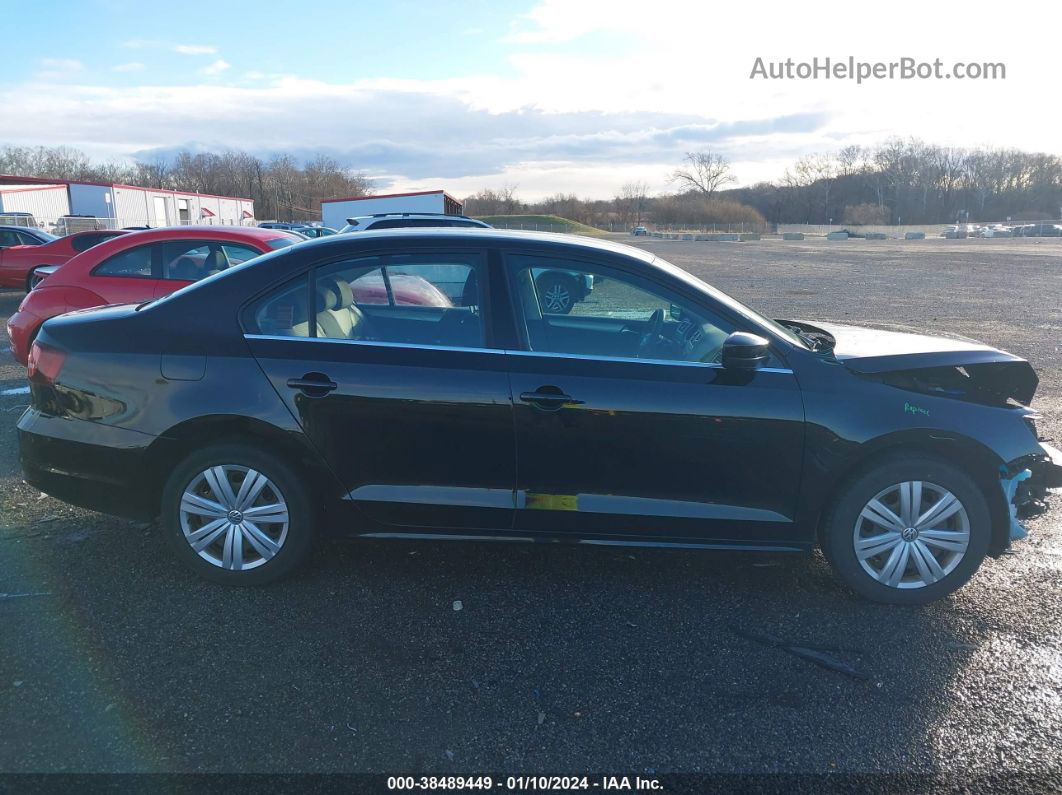 2017 Volkswagen Jetta 1.4t S Black vin: 3VW2B7AJXHM358523