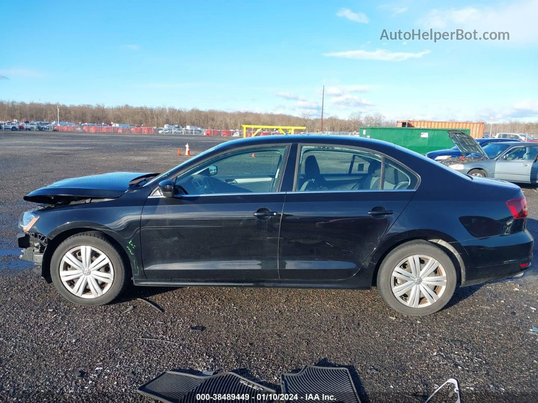 2017 Volkswagen Jetta 1.4t S Black vin: 3VW2B7AJXHM358523