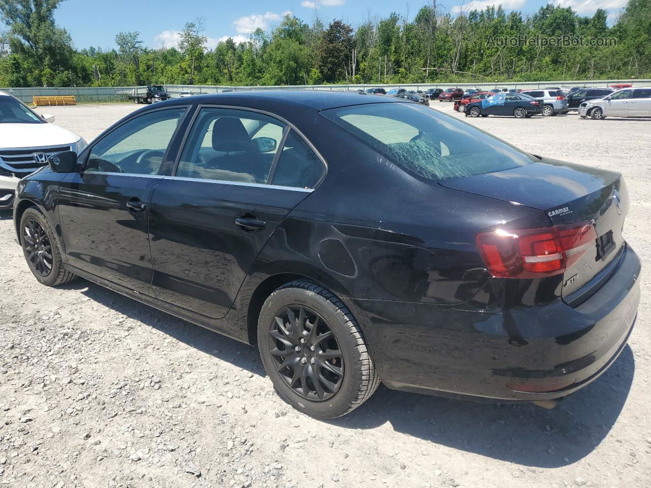 2017 Volkswagen Jetta S Black vin: 3VW2B7AJXHM369165