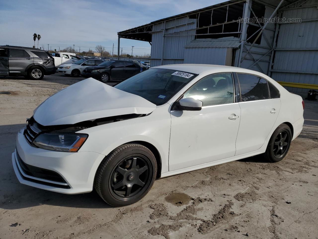 2017 Volkswagen Jetta S White vin: 3VW2B7AJXHM396897