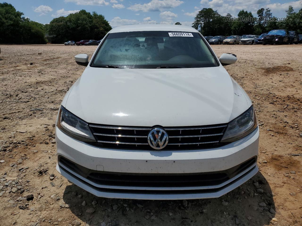 2018 Volkswagen Jetta S White vin: 3VW2B7AJXJM229803