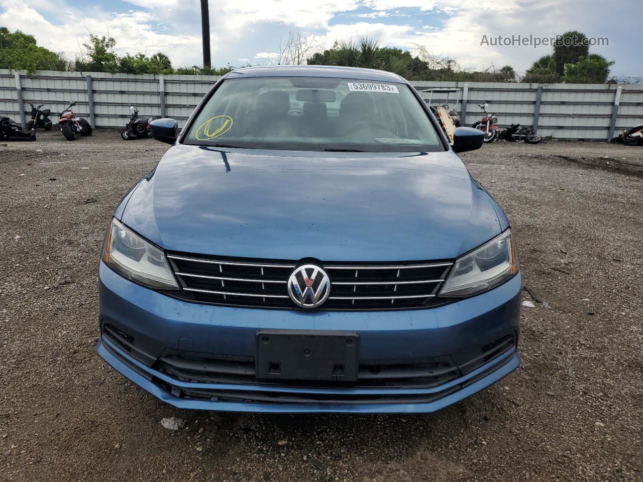 2018 Volkswagen Jetta S Blue vin: 3VW2B7AJXJM231874