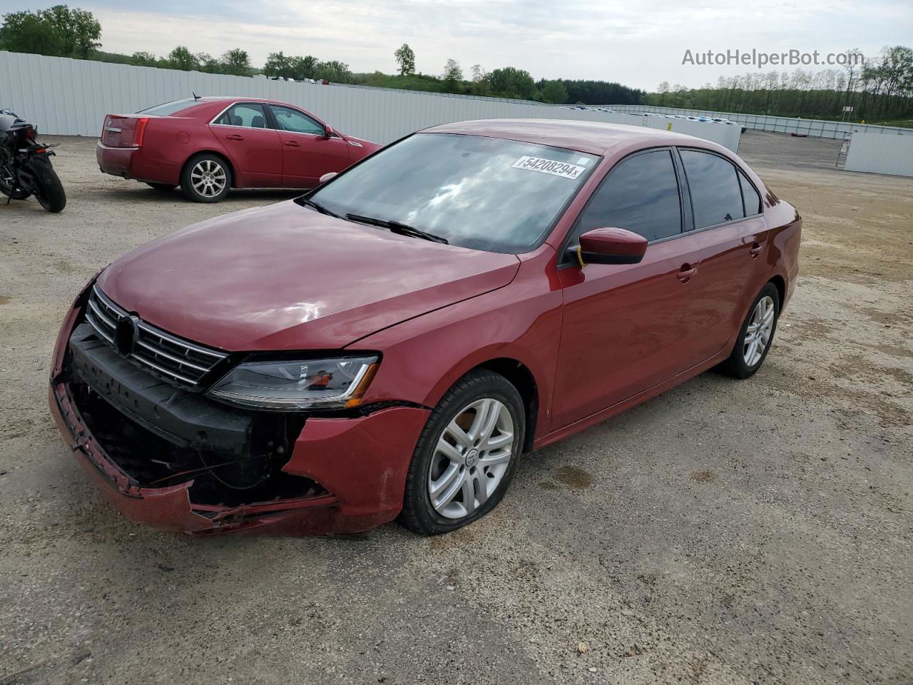 2018 Volkswagen Jetta S Red vin: 3VW2B7AJXJM234810