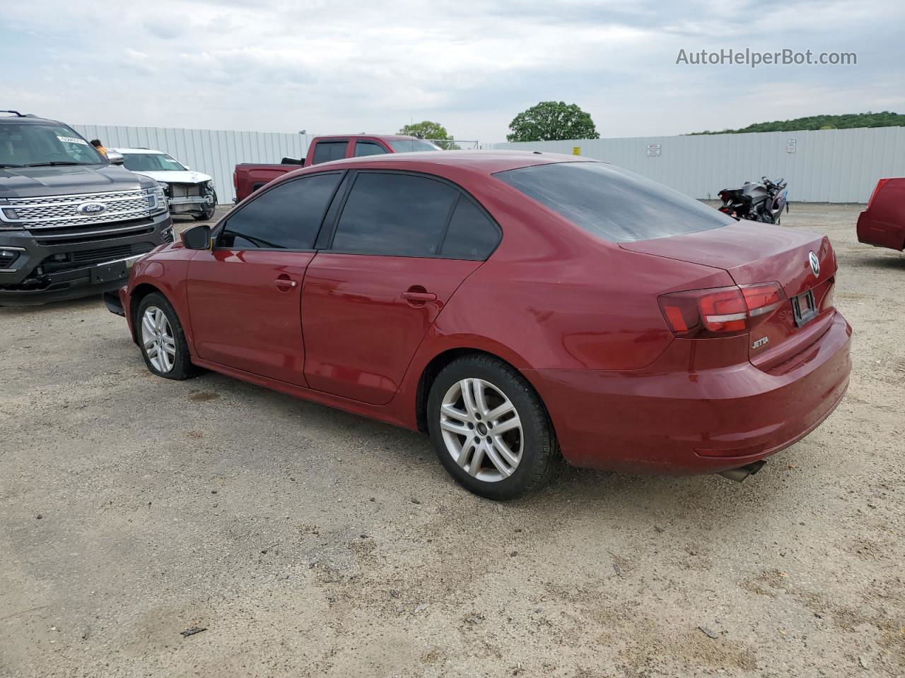 2018 Volkswagen Jetta S Красный vin: 3VW2B7AJXJM234810