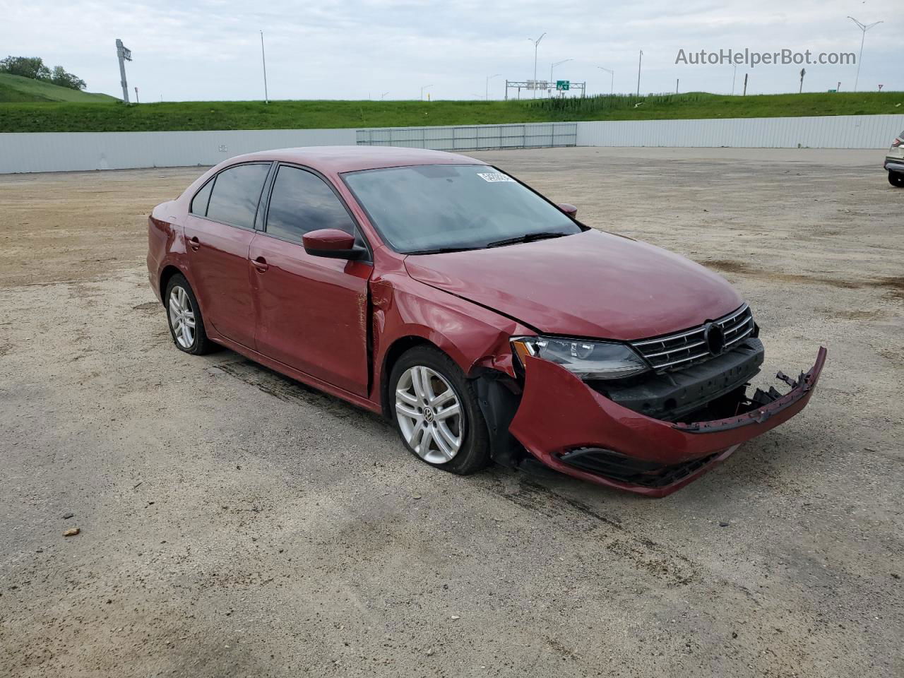 2018 Volkswagen Jetta S Red vin: 3VW2B7AJXJM234810