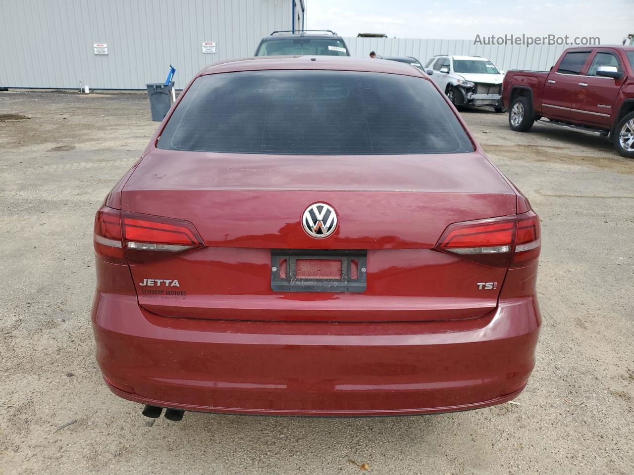 2018 Volkswagen Jetta S Red vin: 3VW2B7AJXJM234810