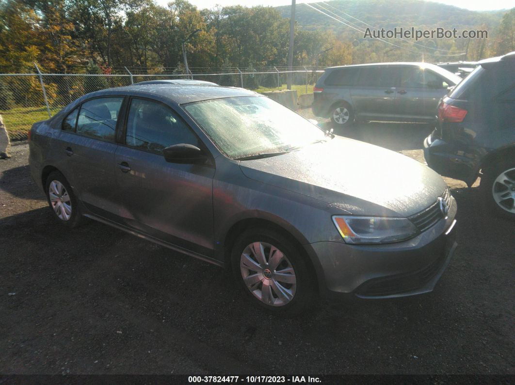 2011 Volkswagen Jetta Sedan S Gray vin: 3VW2K7AJ0BM075507