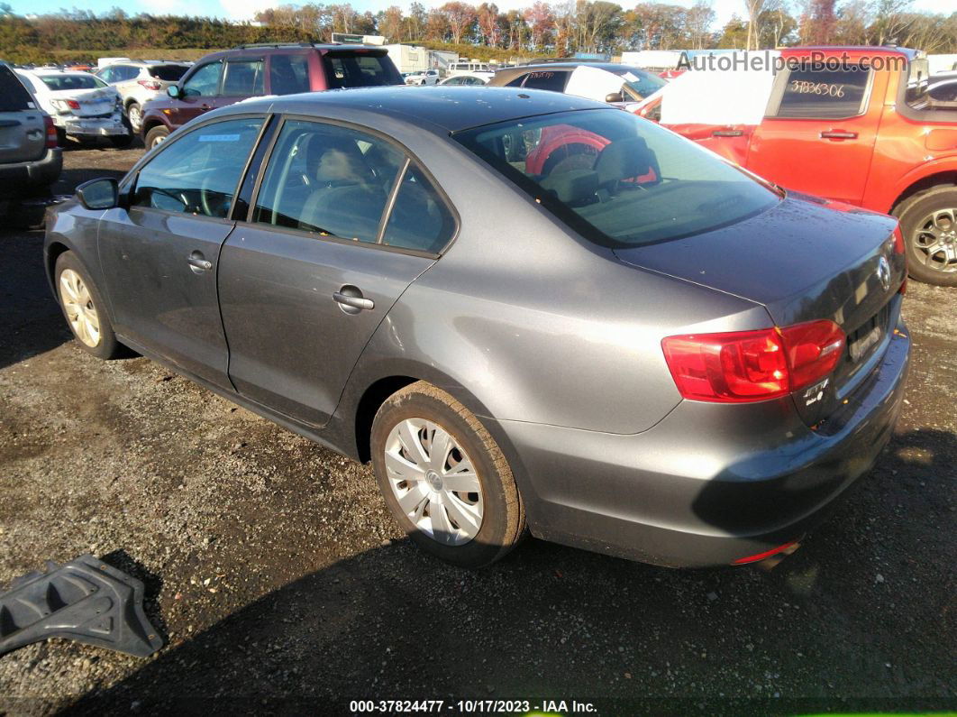 2011 Volkswagen Jetta Sedan S Gray vin: 3VW2K7AJ0BM075507