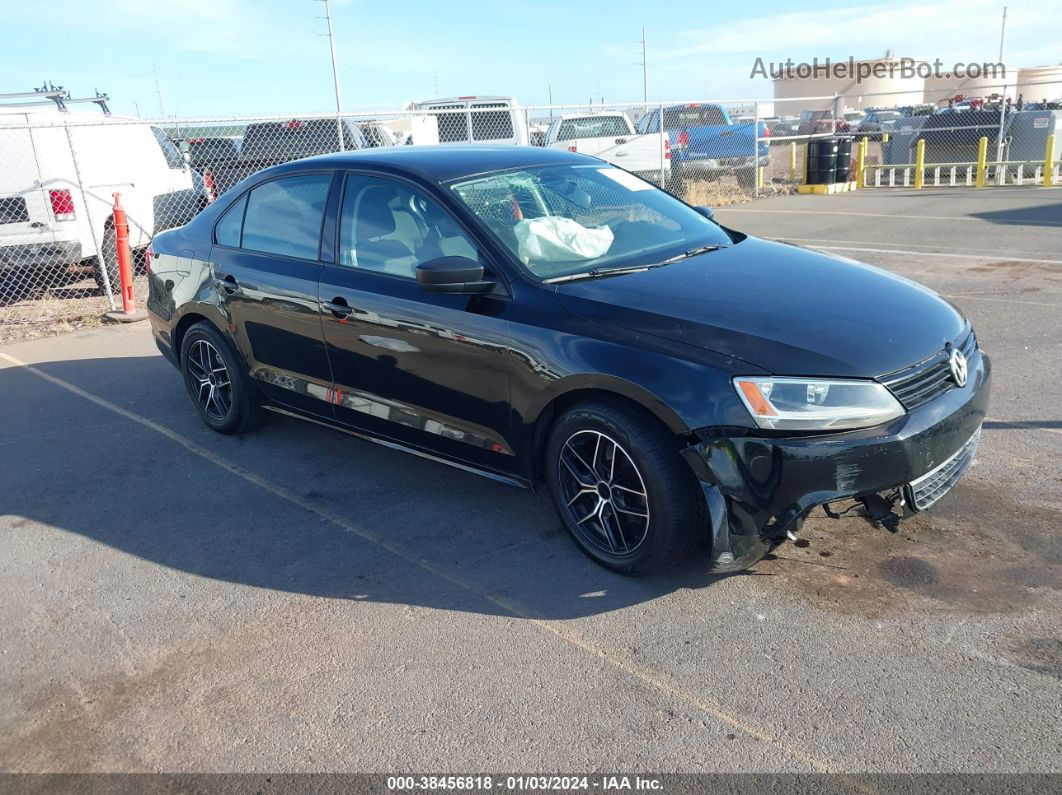 2011 Volkswagen Jetta 2.0l S Black vin: 3VW2K7AJ0BM361101