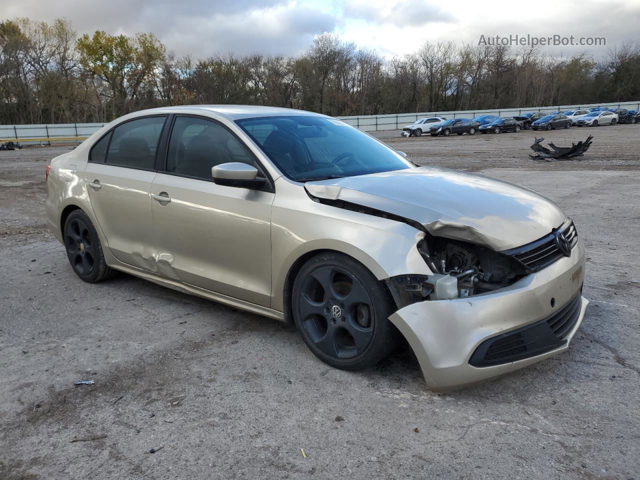 2012 Volkswagen Jetta Base Золотой vin: 3VW2K7AJ0CM129051