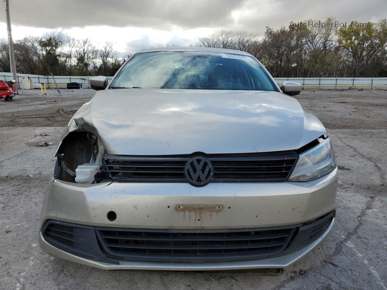 2012 Volkswagen Jetta Base Золотой vin: 3VW2K7AJ0CM129051