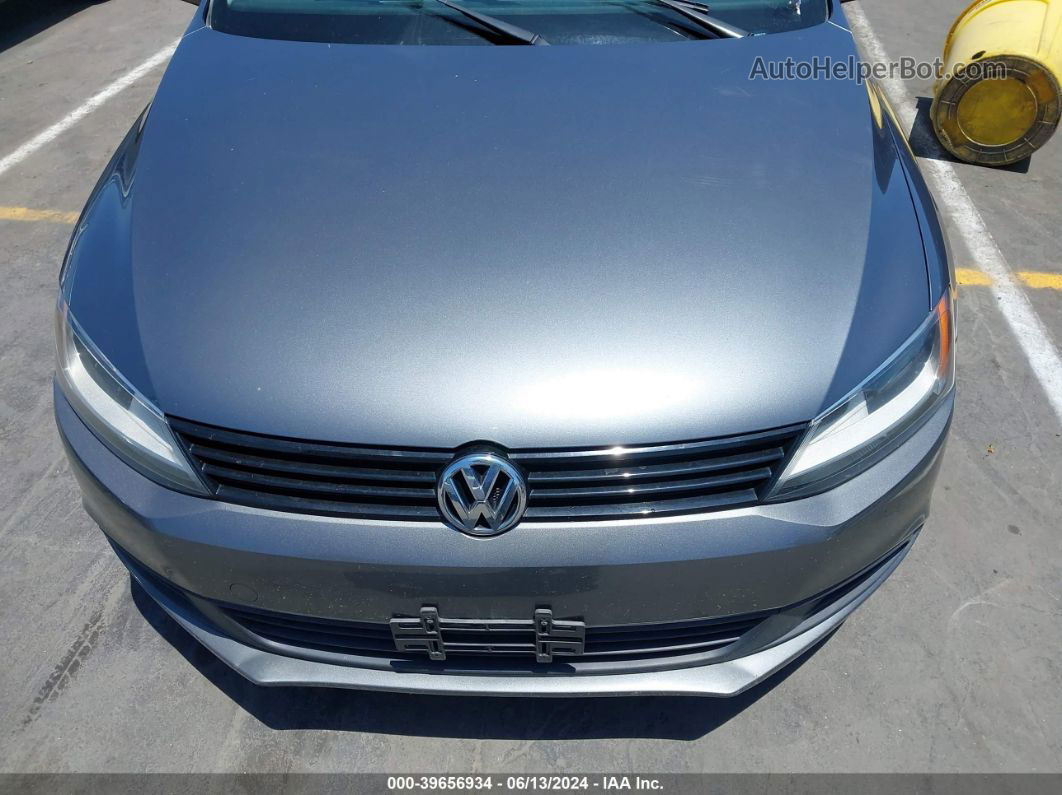 2012 Volkswagen Jetta 2.0l S Gray vin: 3VW2K7AJ0CM304124