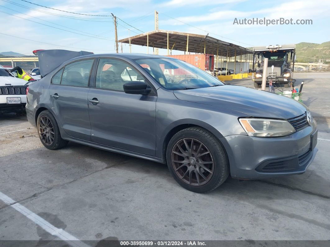 2012 Volkswagen Jetta 2.0l S Gray vin: 3VW2K7AJ0CM394276