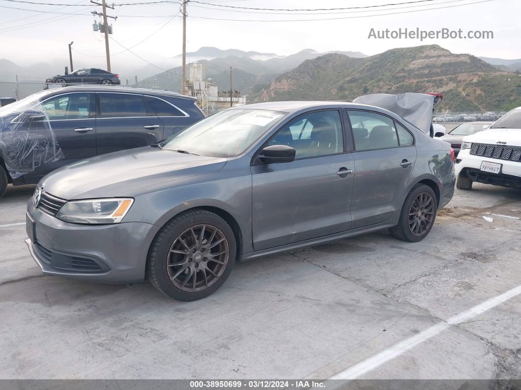 2012 Volkswagen Jetta 2.0l S Gray vin: 3VW2K7AJ0CM394276