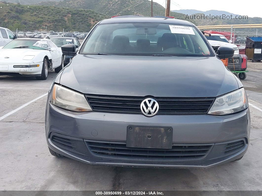 2012 Volkswagen Jetta 2.0l S Gray vin: 3VW2K7AJ0CM394276