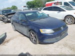 2013 Volkswagen Jetta 2.0l S Blue vin: 3VW2K7AJ0DM227174