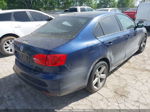 2013 Volkswagen Jetta 2.0l S Blue vin: 3VW2K7AJ0DM227174