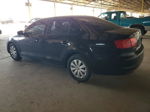 2013 Volkswagen Jetta Base Black vin: 3VW2K7AJ0DM236487