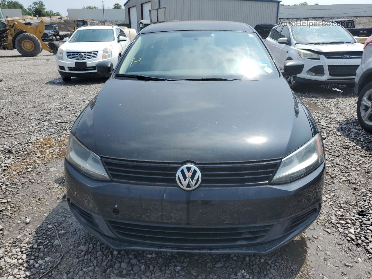 2013 Volkswagen Jetta Base Black vin: 3VW2K7AJ0DM289397