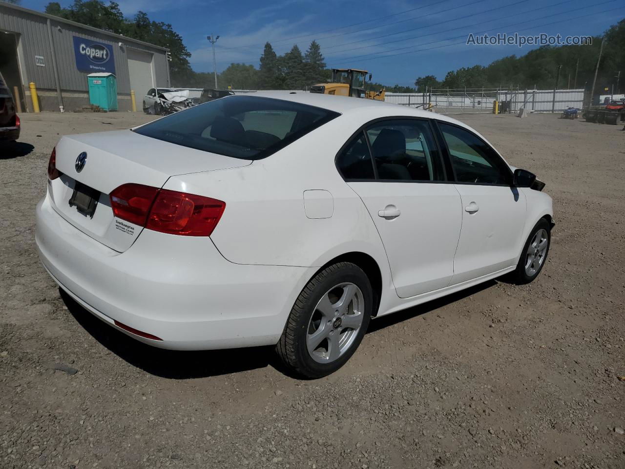 2013 Volkswagen Jetta Base White vin: 3VW2K7AJ0DM361750