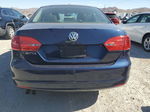 2013 Volkswagen Jetta Base Blue vin: 3VW2K7AJ0DM398491