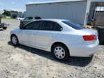 2014 Volkswagen Jetta Base Silver vin: 3VW2K7AJ0EM291085