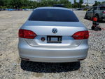 2014 Volkswagen Jetta Base Silver vin: 3VW2K7AJ0EM291085