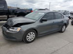 2014 Volkswagen Jetta Base Gray vin: 3VW2K7AJ0EM305664