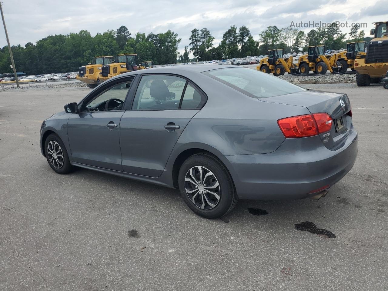 2014 Volkswagen Jetta Base Gray vin: 3VW2K7AJ0EM309830