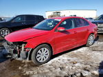 2014 Volkswagen Jetta Base Red vin: 3VW2K7AJ0EM413802