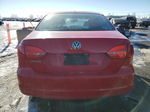 2014 Volkswagen Jetta Base Red vin: 3VW2K7AJ0EM413802